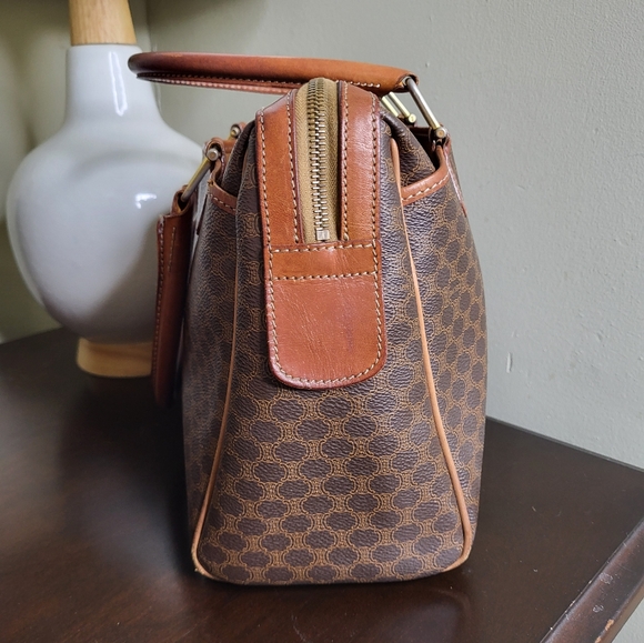 Celine Boston Bowler Bag, Coated Canvas and Leather - Picture 2 of 10